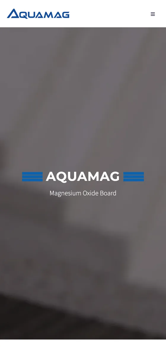 Aquamag homepage at 390px wide